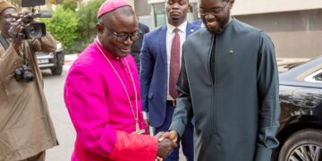 Pèlerinage de Popenguine : Visite de courtoisie du Chef de l’État à Monseigneur André Guèye