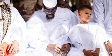 Tabaski  : Le PR Mamadi Doumbouya a accomplit la prière à la grande mosquée de Kankan