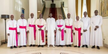Audience : Le Président FAYE a reçu une délégation des responsables de l&rsquo;Église catholique du Sénégal