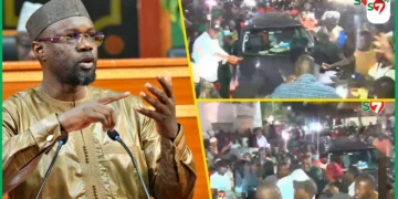 Cité Keur Gorgui : Arrivée mouvementée de SONKO accompagnée de sa femme et de ses… (Vidéo)