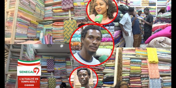 (Video) À quelques Jours de la Tabaski, C&rsquo;est la morosité au marché HLM: Des vendeurs de tissus réagissent…