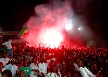 Place de l&rsquo;obélisque : Les supporters manifestent leur joie après la belle victoire des lions (Vidéo)