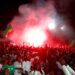Place de l&rsquo;obélisque : Les supporters manifestent leur joie après la belle victoire des lions (Vidéo)