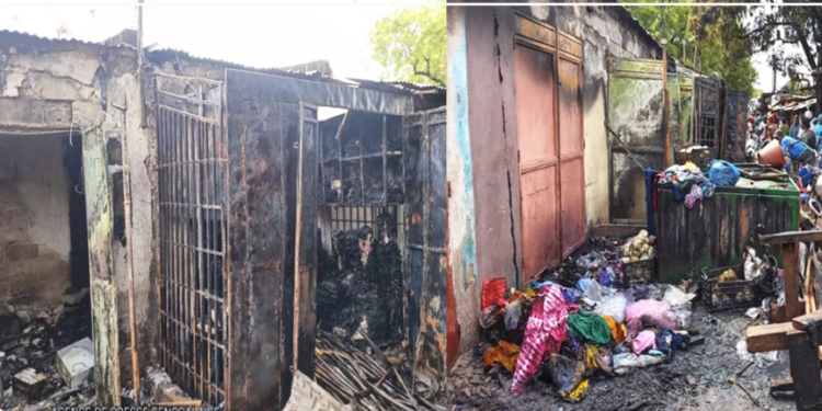 Kédougou : un !ncendie ravage une dizaine de cantines au marché central