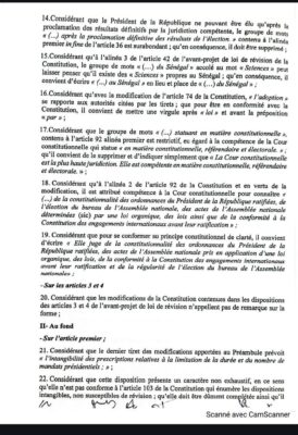 Projet de révision constitutionnelle : La réponse du CC sur la demande d’avis du Président connue !