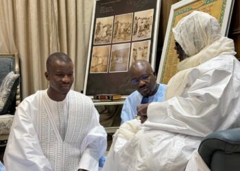 Touba : Mouhamadou Bamba Cissé reçu par le Khalife Général des Mouride