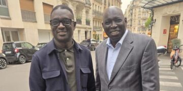 Paris : Rencontre entre Madiambal Diagne et Moundiaye Cissé