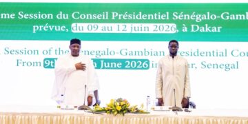Dakar : Les Présidents FAYE et BARROW co-président le Conseil présidentiel sénégalo-gambien