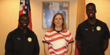 « Bonne chance au Sénégal pour le match d’aujourd’hui! », (Ambassade des USA)