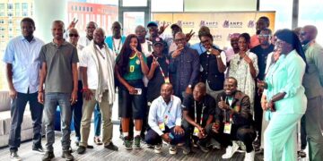 New Jersey : Djirèye Clotilde COLY rencontre les professionnels des médias venus couvrir le Mondial