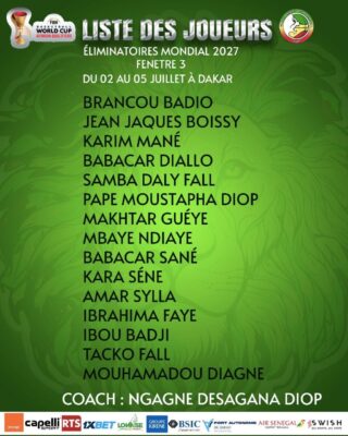 Fenêtre 3 – Mondial FIBA 2027 : Ngagne Desagana Diop dévoile sa liste de 15 joueurs présélectionnés