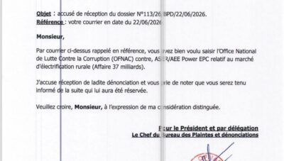 Affaire ASER : L’OFNAC a accusé réception de la plainte de Bachir Fofana