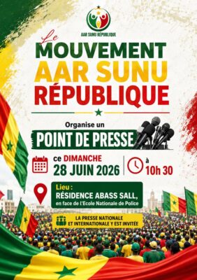 Révision constitutionnelle : L'opposition et la société civile créent le mouvement « Aar Sunu République »