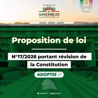 Assemblée nationale : Les Députés adoptent le projet de loi portant révision de la Constitution