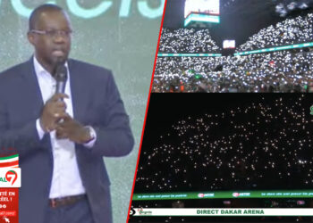 Les premiers mots de Ousmane Sonko à Dakar Arena « Kén Menoul Soul Pastef… » (Vidéo)