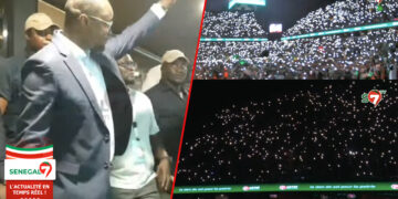 L&rsquo;arrivée majestueuse de Ousmane Sonko à Dakar Aréna (Vidéo)