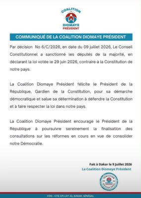 Révision constitutionnelle : Les "07 sages" invalident le vote de l’Assembée