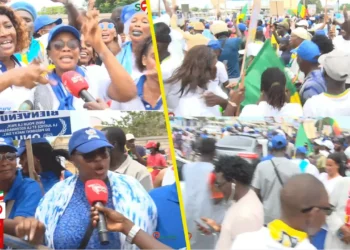 Une mobilisation exceptionnelle à l’aéroport LSS, Les militants chantent Macky « Rewmi Dohatoul Ba… » (Vidé0)