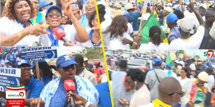 Une mobilisation exceptionnelle à l&rsquo;aéroport LSS, Les militants chantent Macky « Rewmi Dohatoul Ba… » (Vidé0)