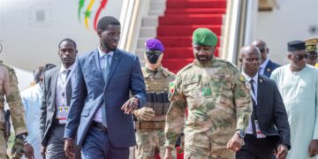 Mali : Diomaye accueilli par le président de Transition, Assimi GOÏTA