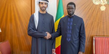 Audience : Le Président FAYE reçoit son Altesse Sheikh Shakhboot bin Nahyan Al Nahyan