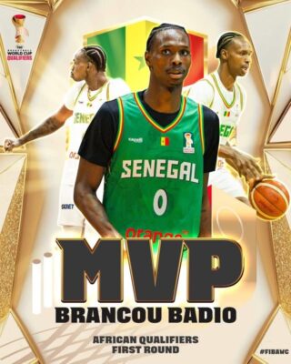 Éliminatoires Mondial FIBA 2027 : Brancou Badio élu MVP du 1er Tour !