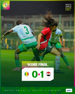 Match amical : Défaite 1-0 du Sénégal face à l’Égypte