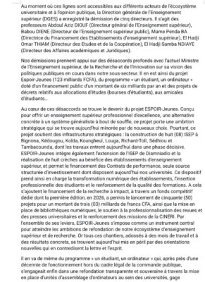 Ministère de l’Enseignement supérieur : 05 Directeurs claquent la porte !