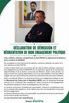 Birkelane : Gade Kounta, membre de MONCAP quitte PASTEF et rejoint la dynamique de Diomaye Faye