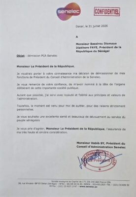 PCA Senelec : Habib Sy démissionne !