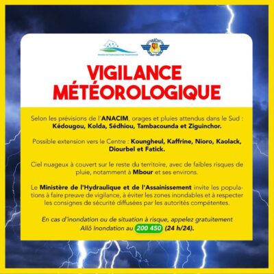 Hivernage : Des orages et pluies attendus dans plusieurs localités du pays