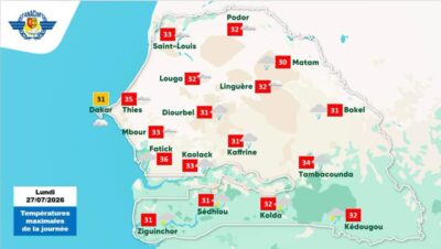 Hivernage : Des orages et pluies attendus dans plusieurs localités, ce lundi