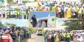 Retour de Macky après 2 ans d&rsquo;absence, Une foule gigantesque à l&rsquo;aéroport LSS (Vidéo)