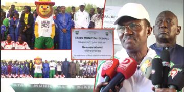 Vidéo | Diass : Le maire Mamadou Ndione inaugure un stade aux normes FIFA