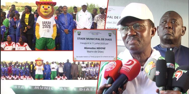 Vidéo | Diass : Le maire Mamadou Ndione inaugure un stade aux normes FIFA