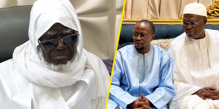 Vidéo | Magal de Touba : Abdou Mbow et une délégation du FDR reçus par Serigne Mountakha Mbacké