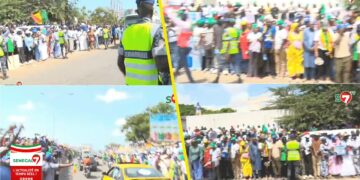 Aéroport LSS : Sous une forte chaleur, les militants attendent l&rsquo;arrivée de Macky (Vidéo)
