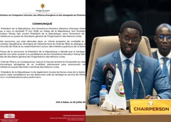 URGENT : Sg de l’ONU : Diomaye officialise son « plein soutien » à la candidature de Macky Sall