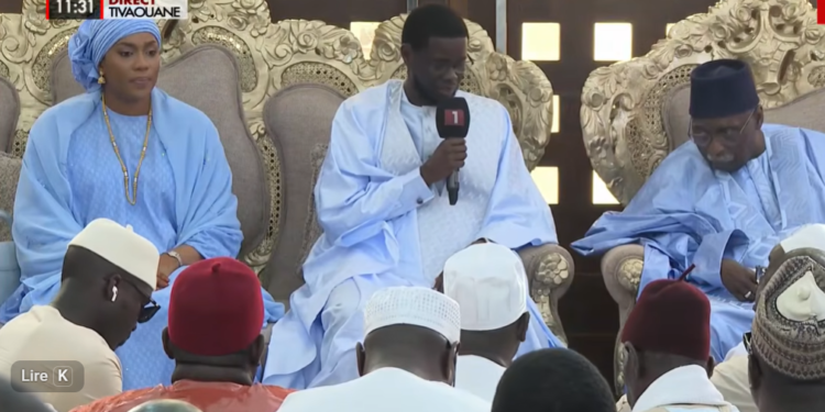 Tivaouane : Diomaye implore des prières auprès Khalif pour le Sénégal