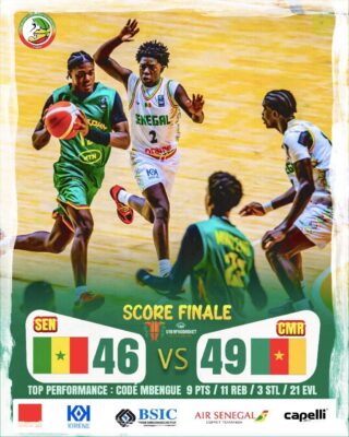 Afrobasket U18 masculin : Le Sénégal s’incline face au Cameroun
