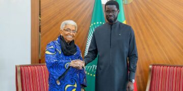 Audience : Le Chef de l’État a reçu Ellen Johnson Sirleaf, ancienne Présidente du Libéria