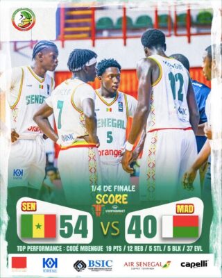 FIBA U18 AfroBasket 2026 : Le Sénégal s’impose face à Madagascar et file en demi-finale