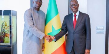 Audience : Le Premier ministre Al Amine LÔ a reçu le Procureur adjoint de la Cour Pénale Internationale (CPI)