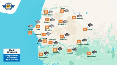 Sénégal : Des orages et des pluies sont attendus dans plusieurs régions du pays