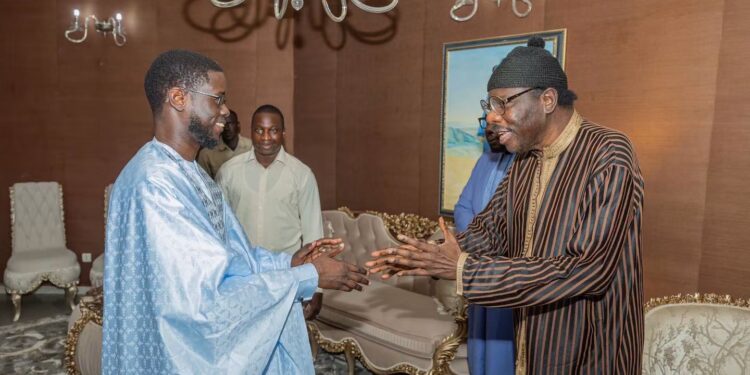 Gamou Tivaouane : Le Président Diomaye FAYE chez à Serigne Moustapha Sy