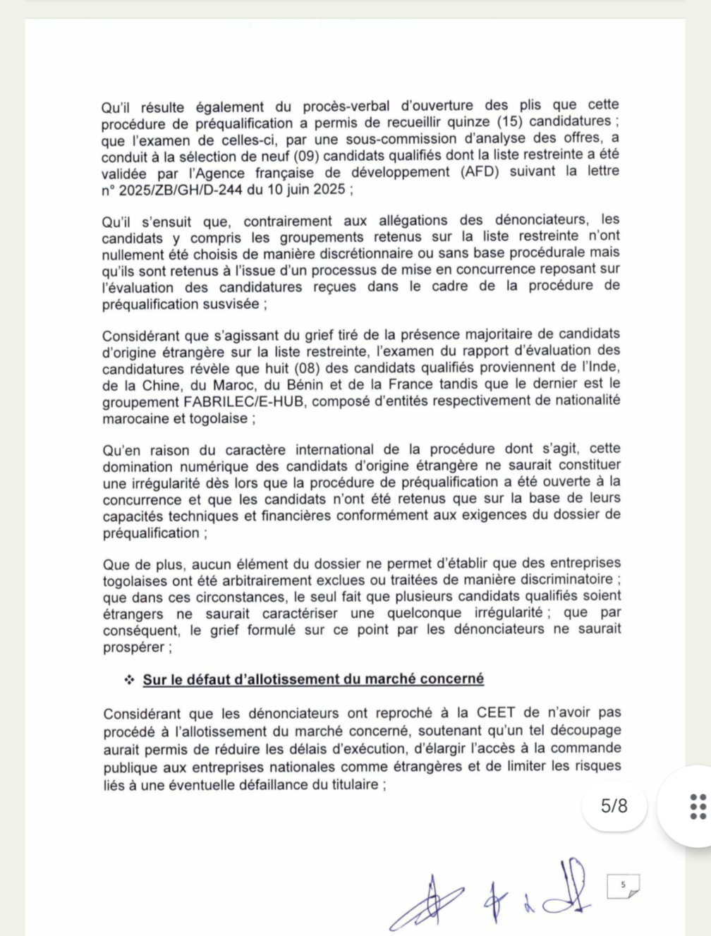 Togo : Révélations sur les défaillances de l'espagnol AEE Power dans le projet PEREL