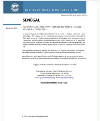 SEN - Statistiques de la dette : Le FMI préconise de confier les audits à la Cour des comptes ou à l’IGF