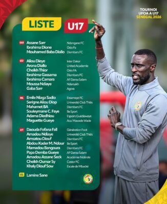 Tournoi UFOA-A U17 2026 : Lamine Sané dévoile la liste des Lionceaux