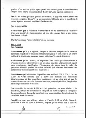 Élections locales : La Cour suprême rejette la requête en référé-liberté du FDR