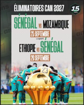 Éliminatoires CAN 2027 : Voici les dates des prochains matchs des Lions du Sénégal